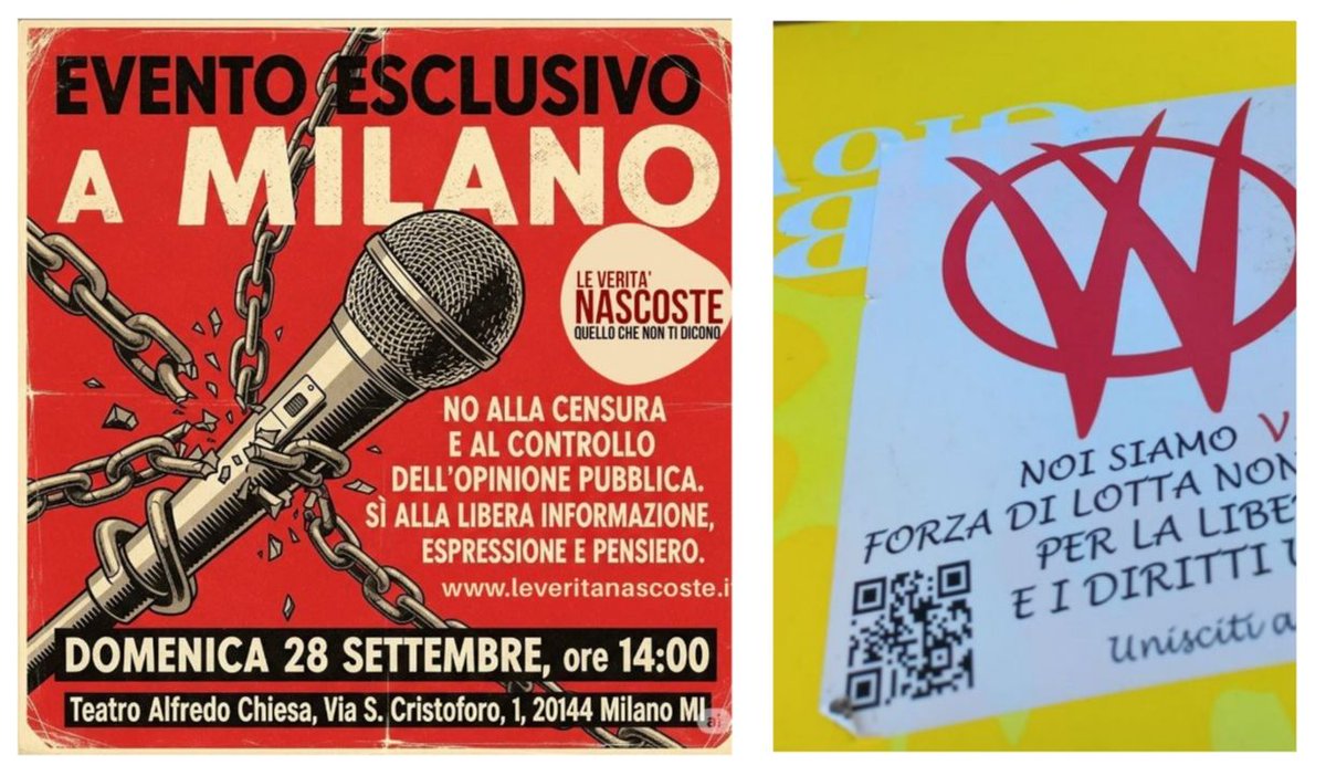 [Da Guerrieri V_V]
Oggi a questo evento abbiamo fermato tutte le persone che entravano nel teatro, gli abbiamo parlato e lasciato un V_V volantino. 

Buona Lotta V_V sempre a tutti coloro che non mollano mai!!
💪🔨🔥✌️✌️

VUOI LOTTARE MA NON SAI COME 
👇 
t.me/+x2KxrWVNcDo2Y…