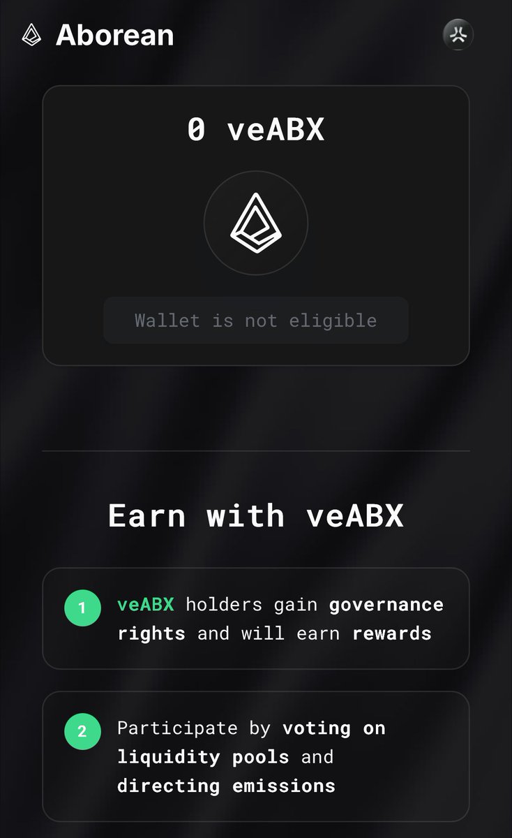 No $ABX for me, clearly didn’t farm enough XP on <a href="/AbstractChain/">Abstract</a>