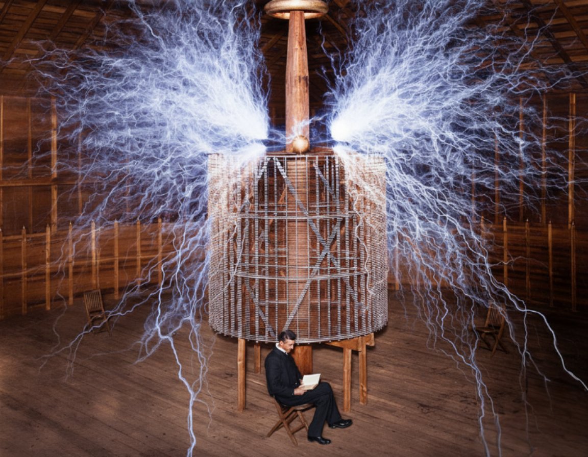 GabrielPlusx's tweet photo. Foto historica de Tesla restaurada a color gracias a la IA. https://t.co/b22PaadIyv