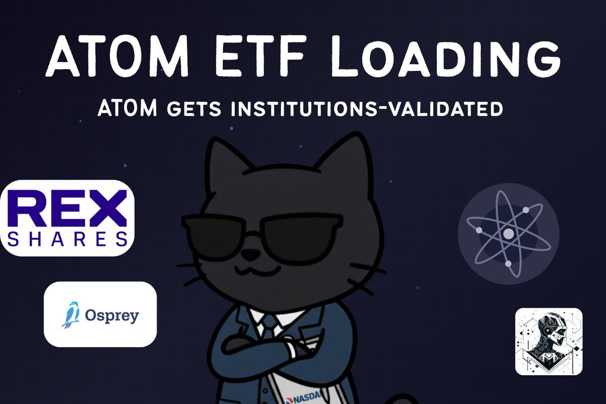 1/ ATOM ETF Loading ⌛

A huge filing for a spot $ATOM + Staking ETF was just submitted to the SEC. This could bring the <a href="/cosmos/">Cosmos - The Interchain ⚛️</a> ecosystem to millions of new investors.

This thread is the full breakdown of what you need to know.

A thread 🧵 👇