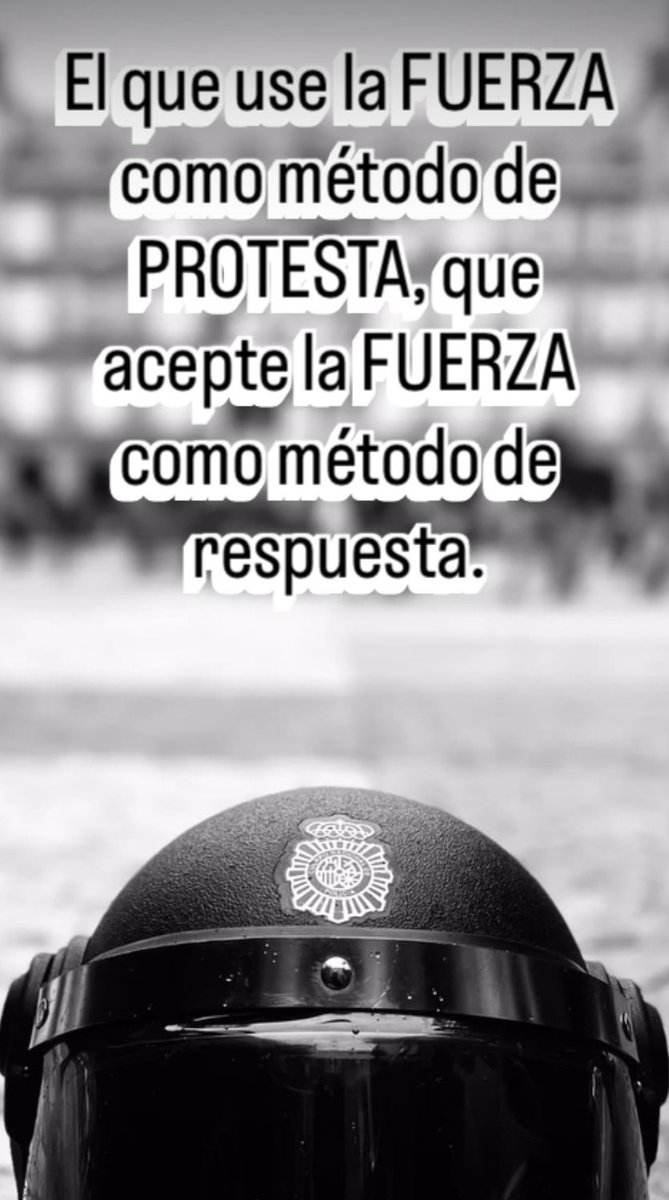 Todo nuestro apoyo a <a href="/FuerzasDelOrden/">Antidisturbios 🇪🇸</a> 

Ánimo y fuerza compañeros