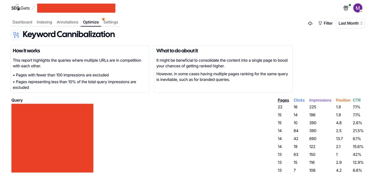 Gotta say it, <a href="/seogets/">seogets</a> is what Google Search Console would be like if it was made by SEOs, small but mighty tool, I am a fan!

Have been using it for a bit on a few personal websites, super fun to have reports for cannibalization, content decay, etc available with one click!