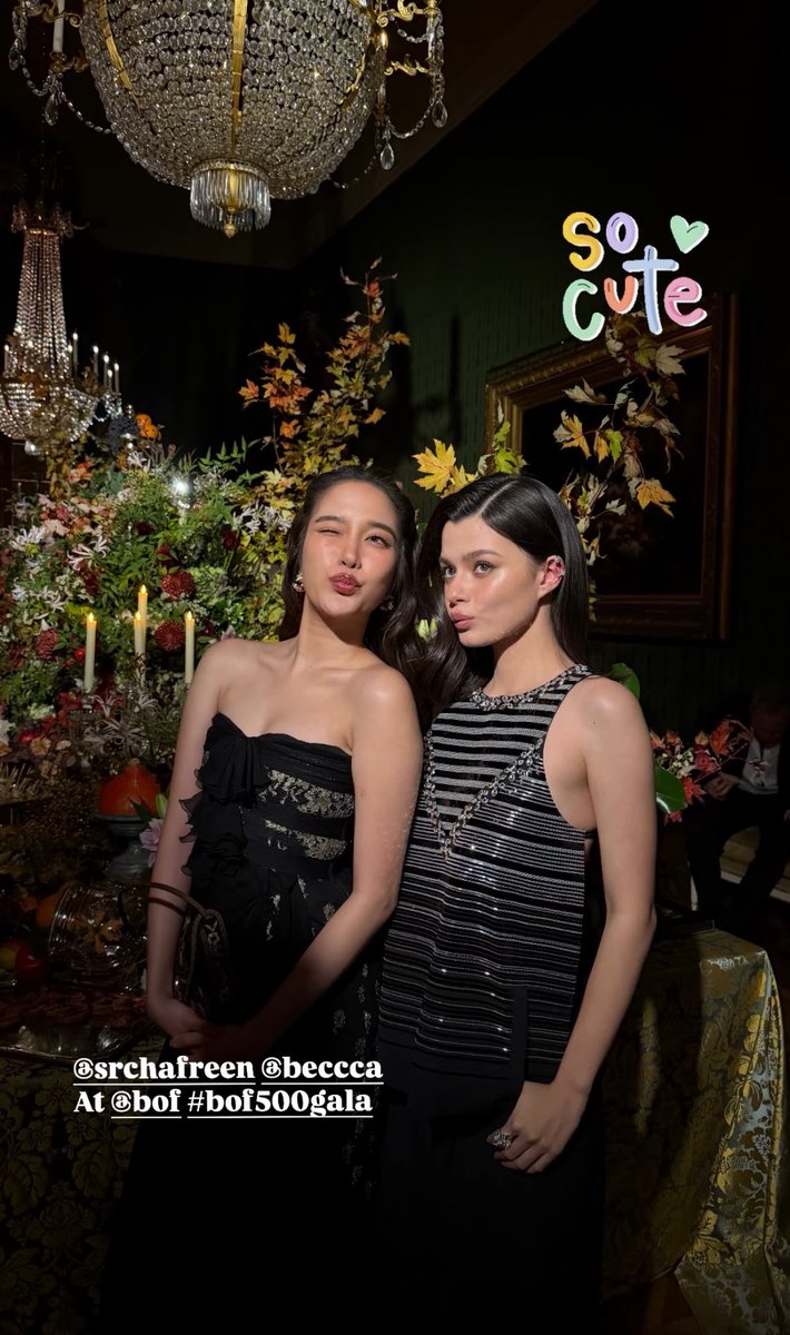 Ms_Druida's tweet photo. ¿Creen que después del evento vayan a cenar juntas  y nos suban una foto éste par de lindas?

SAROCHA REBECCA AT BOF500GALA
#FreenBeckyBoFClassof2025
#FreenIsBoFClassof2025
#BeckyIsBoFClassof2025
#BoF500 https://t.co/rt3wMmR8J6
