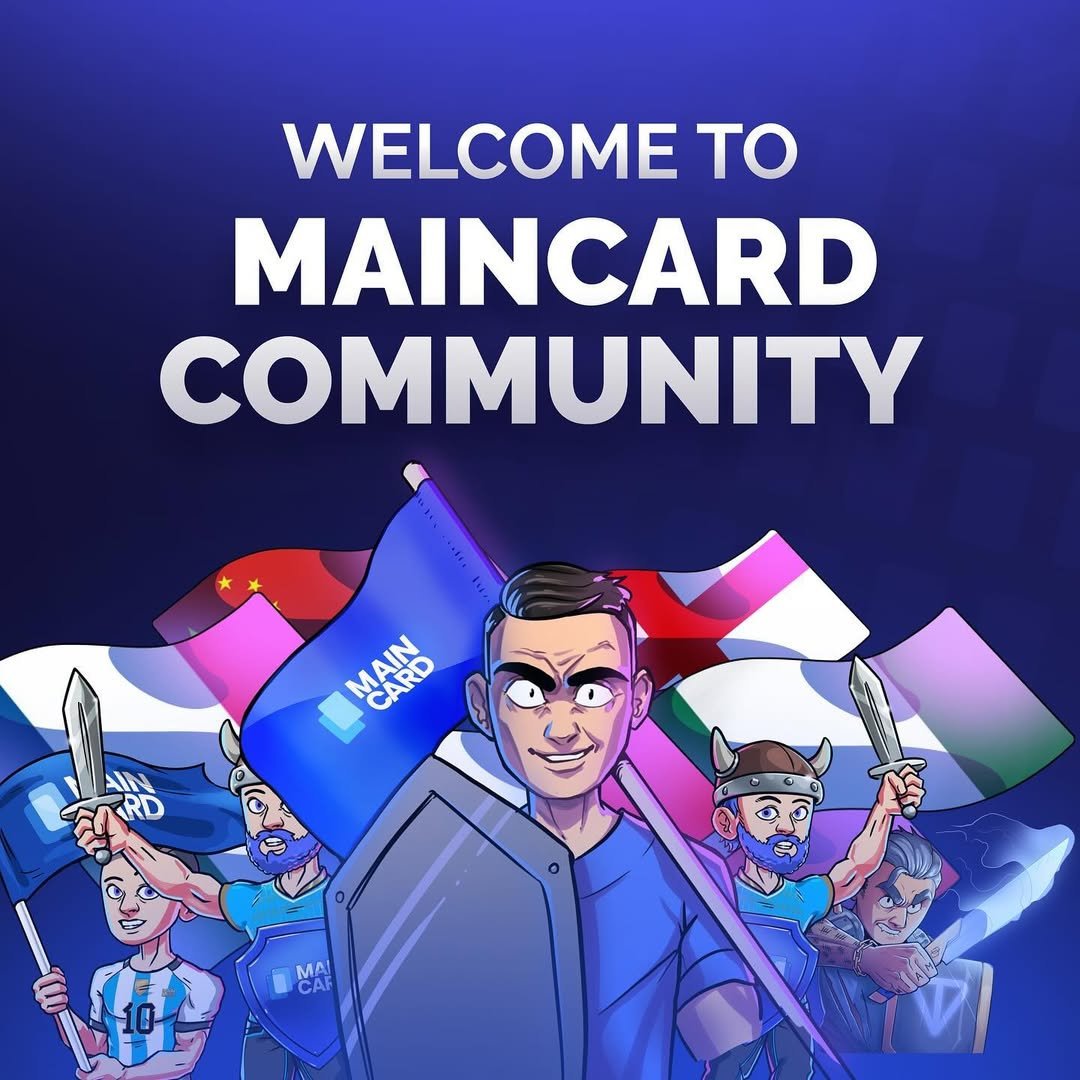 Donlysugar's tweet image. Step into the @maincard_io community , where sports passion meets Web3 innovation .

125+ countries, endless vibes, daily quests, and real rewards.

Join the fun, learn, earn, and grow together .

#Maincard #Web3Community