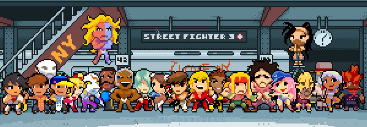 Felt like trying out some pixel art with Ryu... #pixelart #StreetFighter