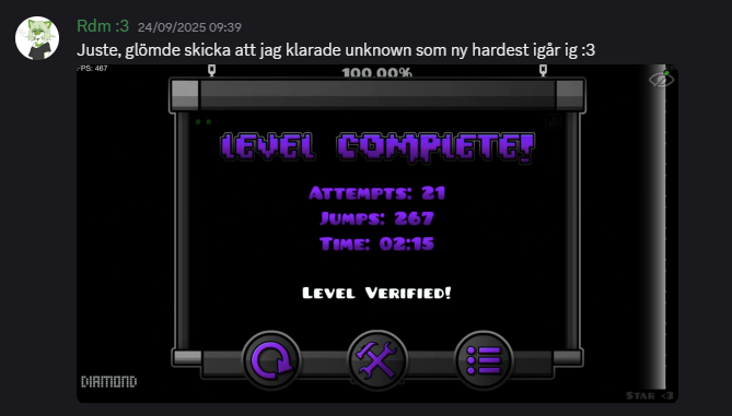 Rdm completes UNKNOWN as a hardest. GG :)))