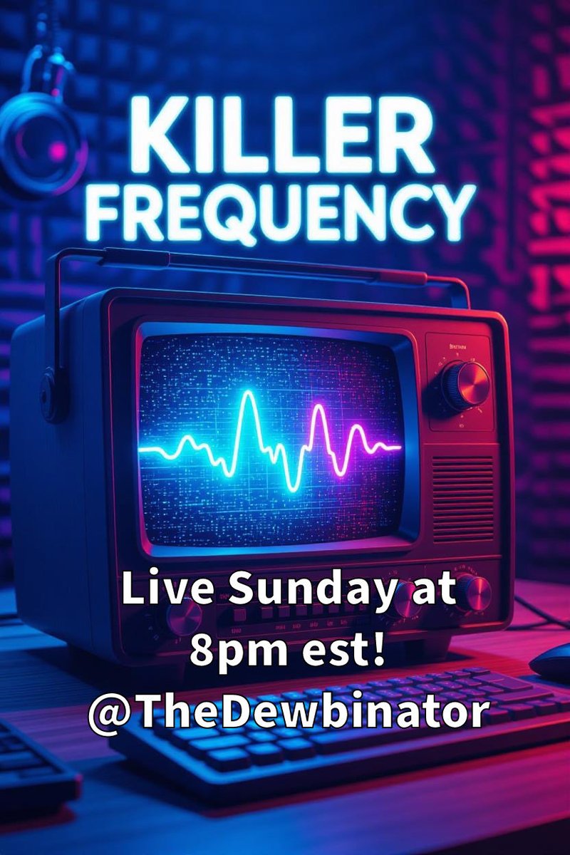 TheDewbinator's tweet photo. Playing Killer Frequency tomorrow night at 8pm est! Don’t miss it! https://t.co/pUb1K4G1HL