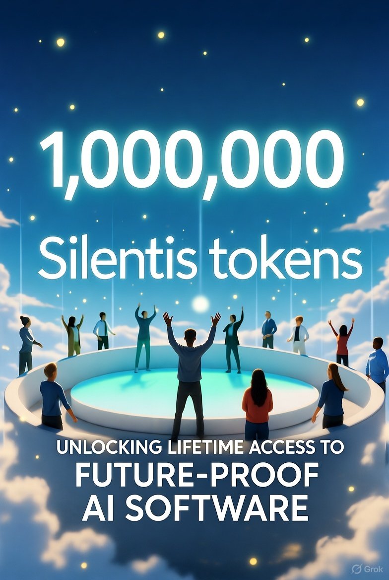 Silentisproject's tweet photo. 🚨 **Why You Need a Million Silentis in Your Life!** 🚨

In today’s fast-paced world, a million Silentis isn’t just a luxury—**it’s a necessity!** 💡

Here’s why:  
• **Peace of mind** – Your quiet escape from the chaos.  
• **Financial freedom** – Build wealth that works for *you*.  
• **Unlock opportunities** – Doors open wide with the right stack.  

Stocking up on Silentis? The ultimate game-changer! 🎯  

**Bonus:** Hit a million Silentis tokens and score **lifetime access** to our cutting-edge AI software. No monthly, yearly, or endless payments like those other AI tools that drain your wallet. Freedom forever! 🔥  

Trust us—you’ll thank yourself later. 🙌  

#Silentis #LifeHack #MillionReasons #AIForever
