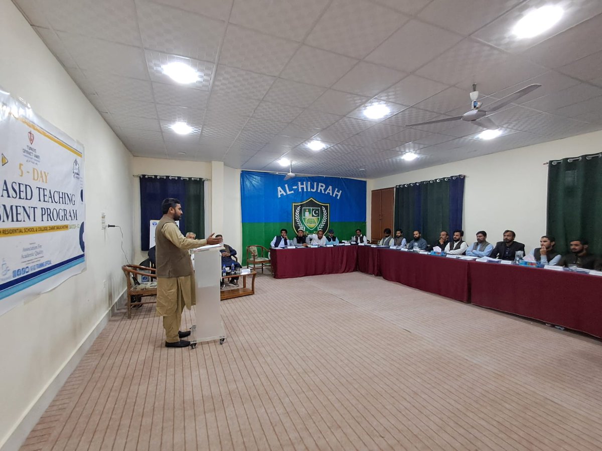 ShabirBreach's tweet photo. Al-Hijrah Trust organized a SLO-Based Teacher’s Assessment Training for the faculty members of Al-Hijrah College.This training marks an important step in enhancing teaching practices and assessment methods, ensuring quality education and better learning outcomes for our students https://t.co/uCpIPgYlkR