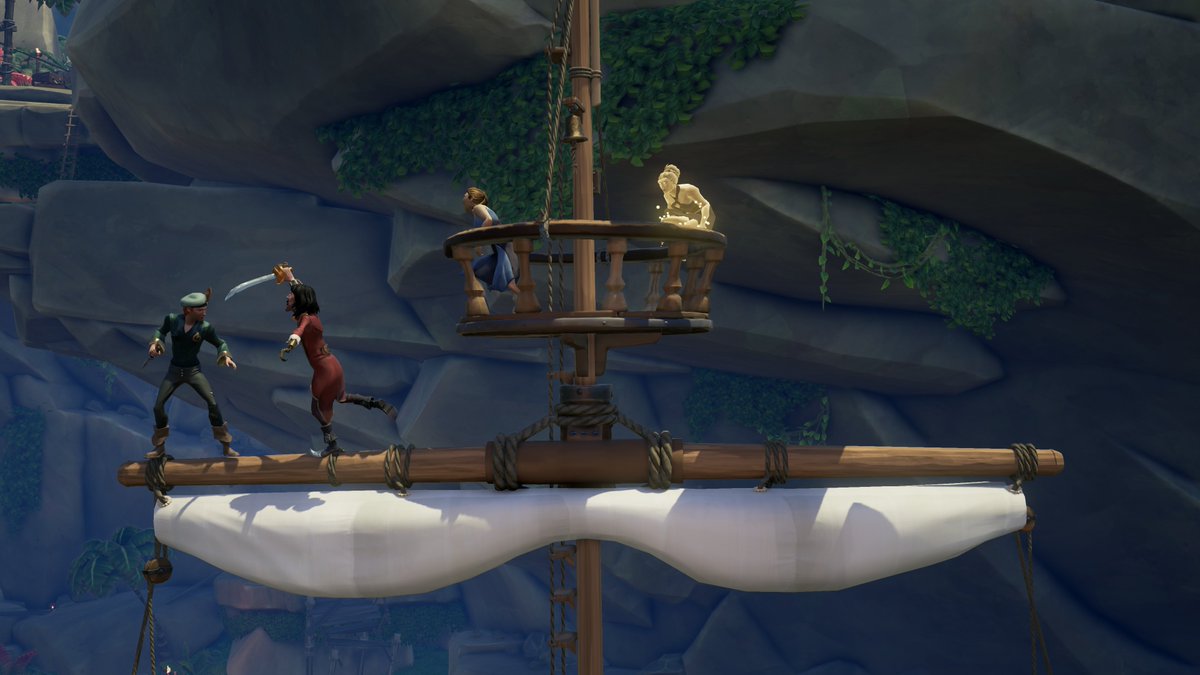 Shuffle13utter1's tweet photo. "You wouldn't dare fight old Hook man-to-man! You'd fly away like a cowardly sparrow!"

Theme: Movie Moments

#SoTShot #SeaOfThieves @SeaOfThieves https://t.co/IMI0kEy9iN