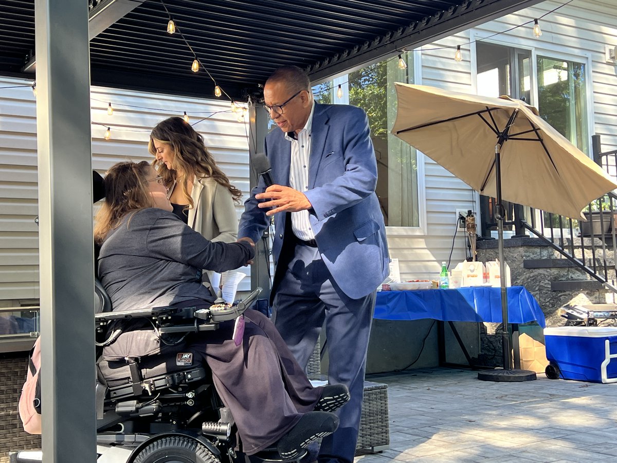 DaleCaldwell's tweet photo. As the federal government attacks Medicaid, which 1 in 3 people with disabilities rely on, Mikie and I will always support the disability community and bring empathy, urgency, and integrity to this issue in Trenton. https://t.co/M8jxBAYJ9g