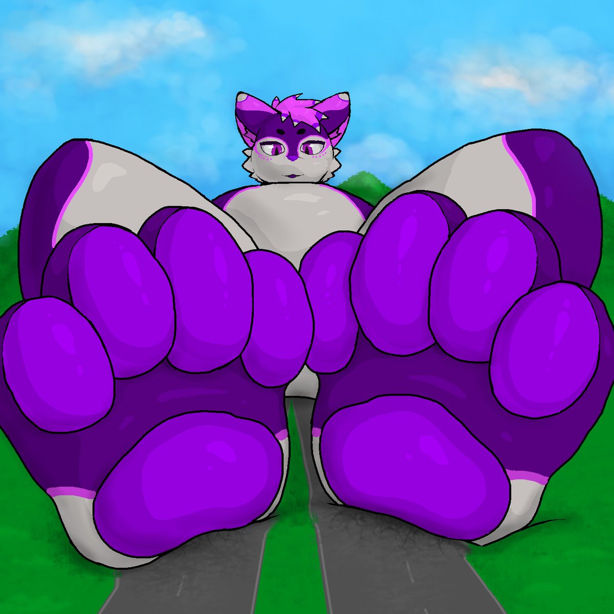 onlineonli99145's tweet image. Paw stuff ...again, but now on a macro size :3 

Art for a @GrapeDoggo