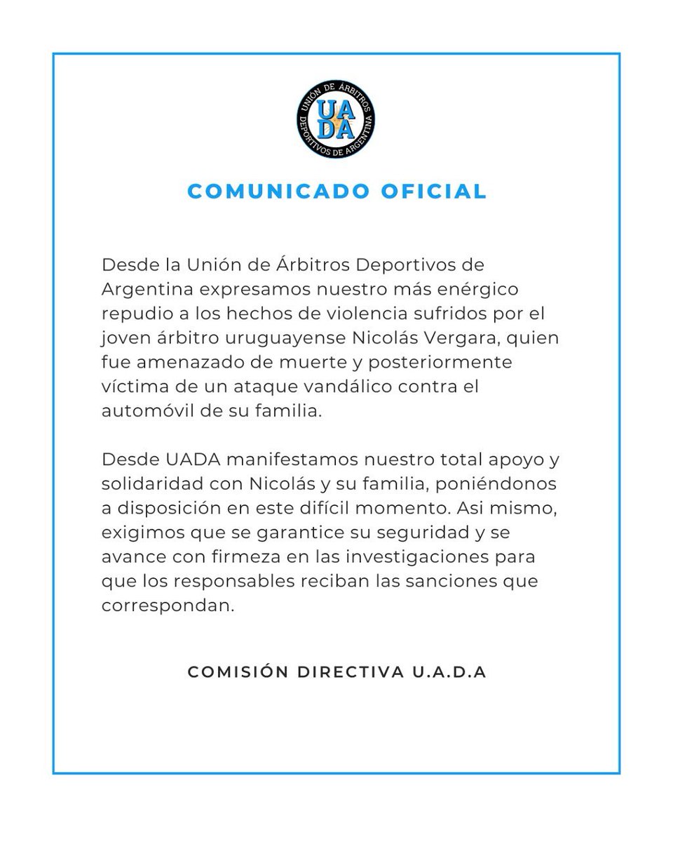 Comunicado Oficial |