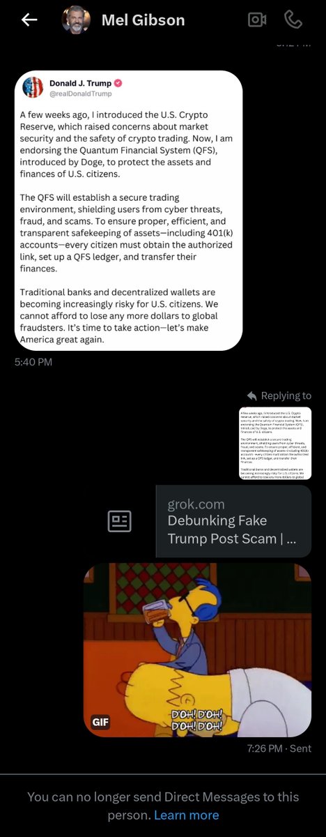 Hey, why is <a href="/MelGibsonQ__/">Mel Gibson</a>  sending crypto scams in private DMs?