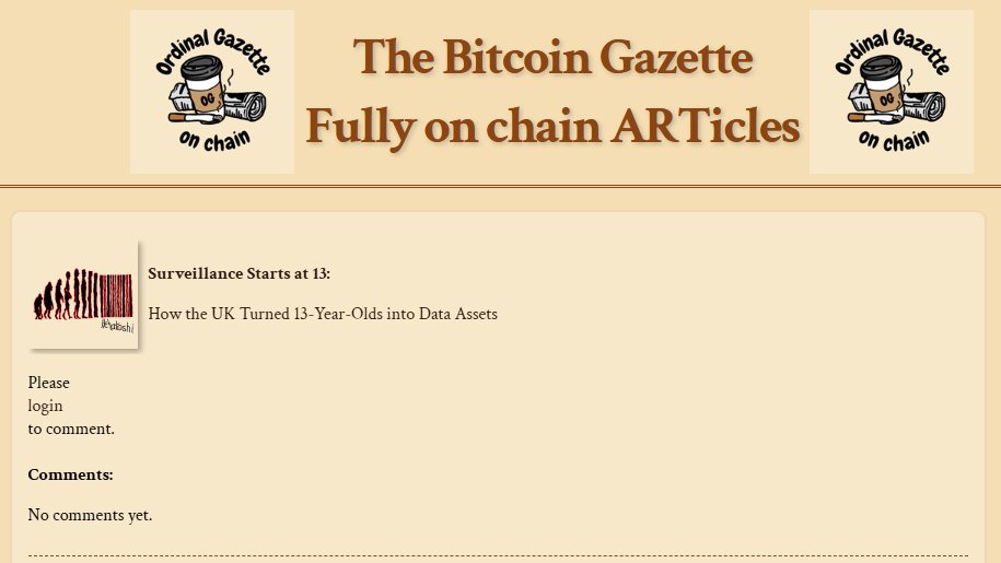 Newest Article "Surveillance Starts at 13: How the UK Turned 13-Year-Olds into Data Assets"

The UK lowered digital consent age to 13 that means their activity, preferences, networks, and even biometric signals can be collected, profiled, and monetised!

static.unisat.space/preview/7e845b…