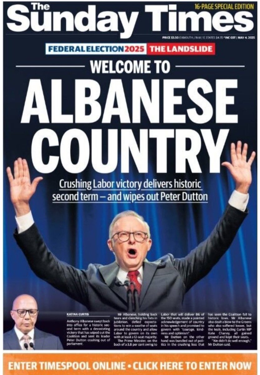 JennyPickles1's tweet photo. @1Alboforpm Morning Pete … wow … Labor won another seat!
Epic 💪
Those #RWFWs are sure gonna be crying #HotSaltyTears for at least #6MoreYears … https://t.co/oUAxQr8PD5