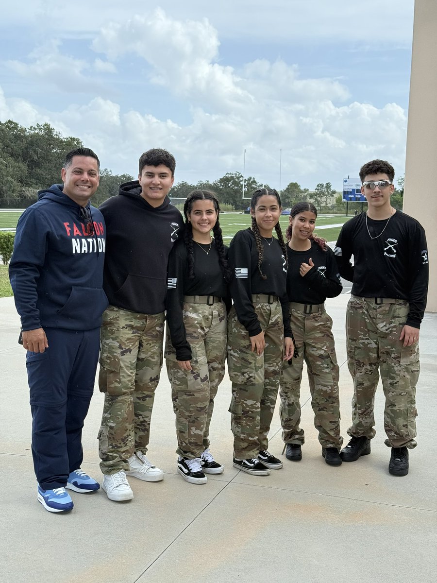 Today our JROTC Marksmanship Team competed in the Wounded Warrior Sportsman Air Rifle Match — and absolutely crushed it!
Our team, made up of Team Captain Padilla, Cadets Pineda, Crespo, and Vega, scored a total of 1961 points — the highest score ever in Forest Hill JROTC history
