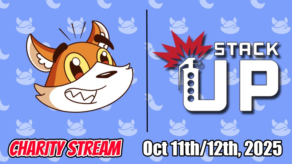 I'll be hosting a charity live stream in support of <a href="/StackUpDotOrg/">Stack Up</a> next weekend from 10am to 10pm Eastern on Oct 11th and 12th!  Be sure to drop in and help support a great cause.