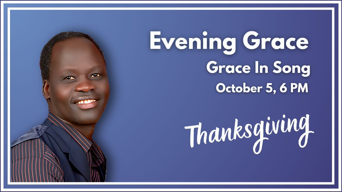 CalgaryGrace's tweet photo. ✨ On Sept 21, we gathered for Evening Grace: Grace in Relationship with Rev. Tony Snow, reflecting on Land 🌎✝️

🎶 Next up: Songs of Thanksgiving
📅 Sun, Oct 5 | 6pm | Grace Sanctuary
Led by Okwayi Obang &amp; the Anuak Community. All are welcome!

#GraceYYC #EveningGrace https://t.co/qvExTTfwxF