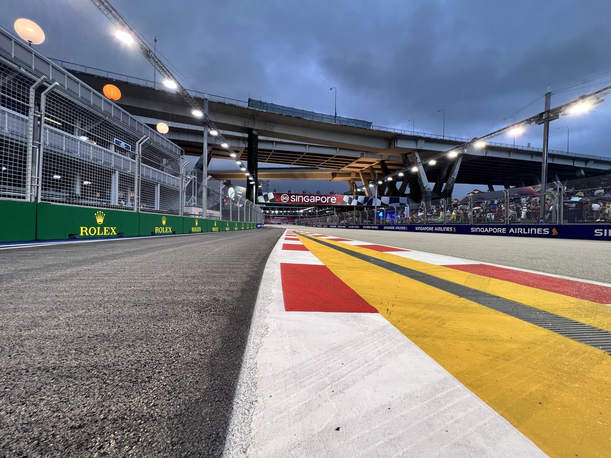 The Singapore Grand Prix is my favorite stop on the circuit. The OG night race under floodlights, a brutal street battle in the heat, and the whole of Asia tuned in. Max lines up P2 tomorrow!!  

Collect the moment with art from the Oracle Red Bull Racing design team (the talent