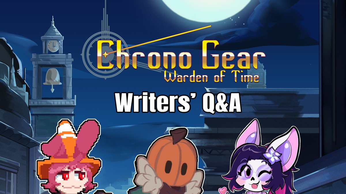 It's almost Q&amp;A time with the Chrono Gear writers! Feel free to stop by and we'll talk about our thoughts behind the game's story! 🗒️

Starting in an hour on YouTube! Stream link ⬇️
youtube.com/live/jR5vdDTdg…