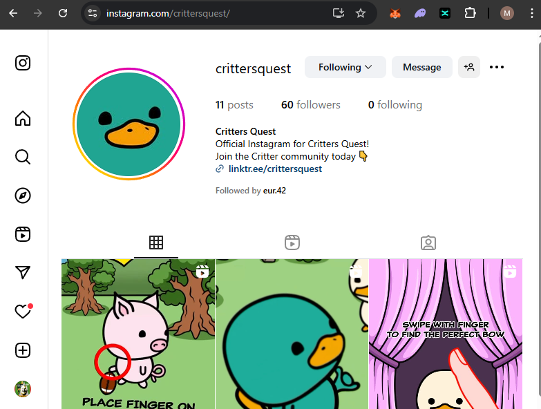 moodandlight's tweet photo. @crittersquest Nice prizes!
0x78BdaF4Ca510C9B3a567f0b95d54C1cF6b09F1Ca https://t.co/htVwoJaZES