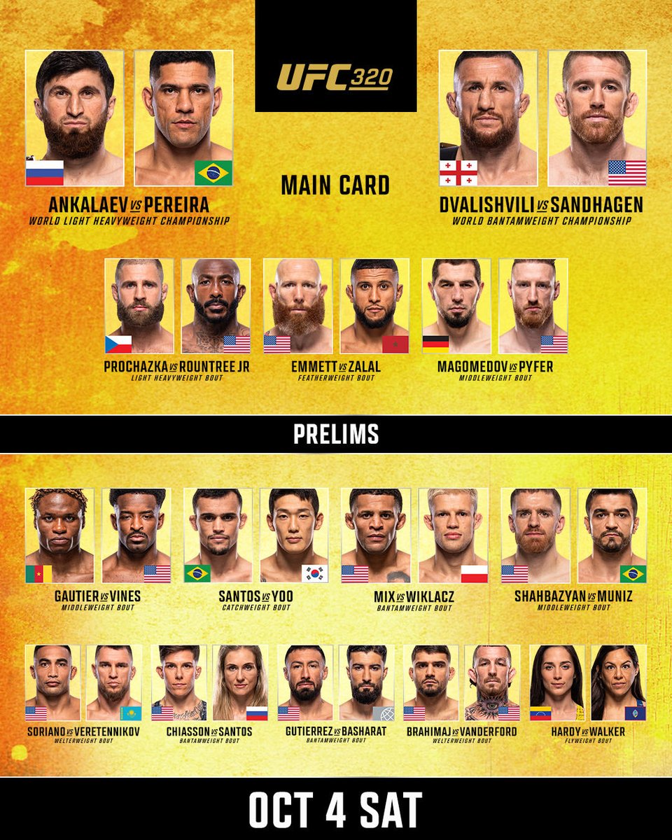 FightTalkScot's tweet image. #UFC320 is LIVE!