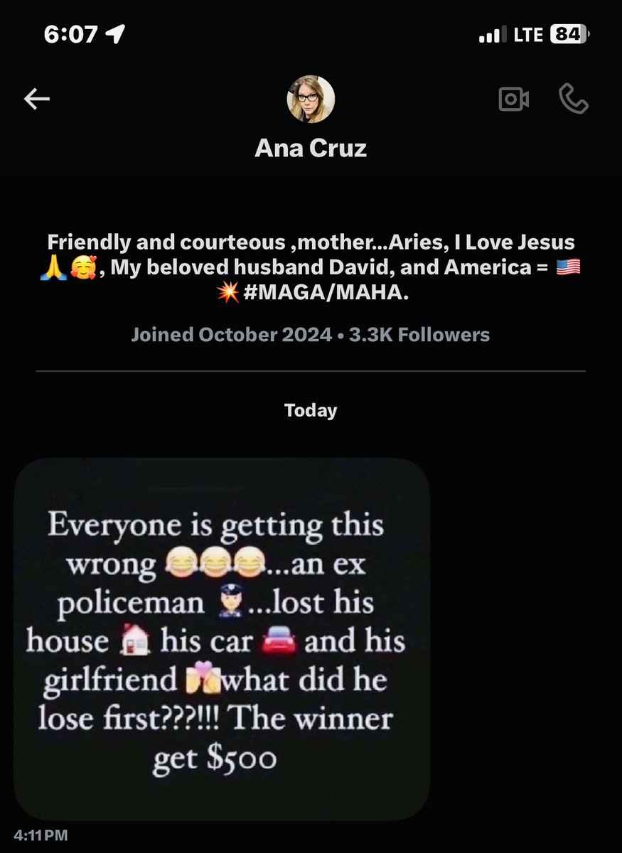 Reply to <a href="/FrancesP89170/">Ana Cruz</a> for $500 Dollars!