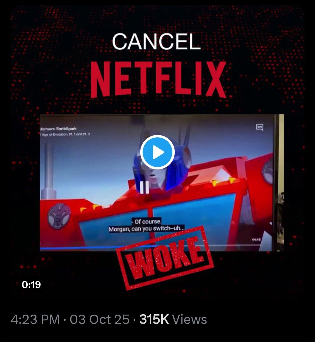 Netflix is forcing pronouns on children.
Don't let Netflix brainwash your kids.
Protect your kids.
Cancel Netflix!
$CNF
0xb9a3dD06220618A0Cd73CAe4CCA635D725A86F6f