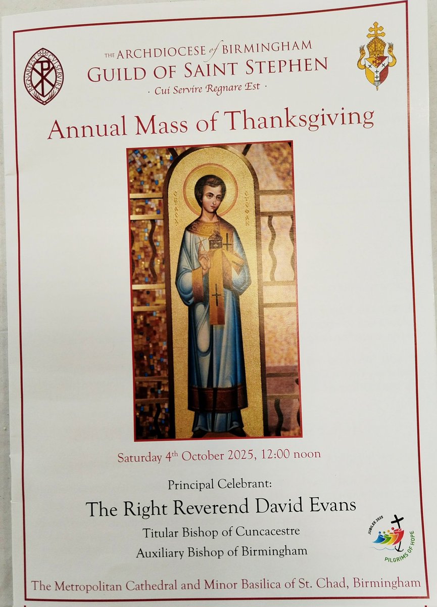 OlolLiturgy's tweet image. Beautiful Thanksgiving Mass for Guild of St Stephen today in a packed @RCBirmingham @StChadsBirm ⛪. Altar servers from @ourladyoflourd1 @DunstansPrimary @BC_Chaplaincy 🙏. #ServiceToOthers #YearOfHope #PilgrimsOfHope