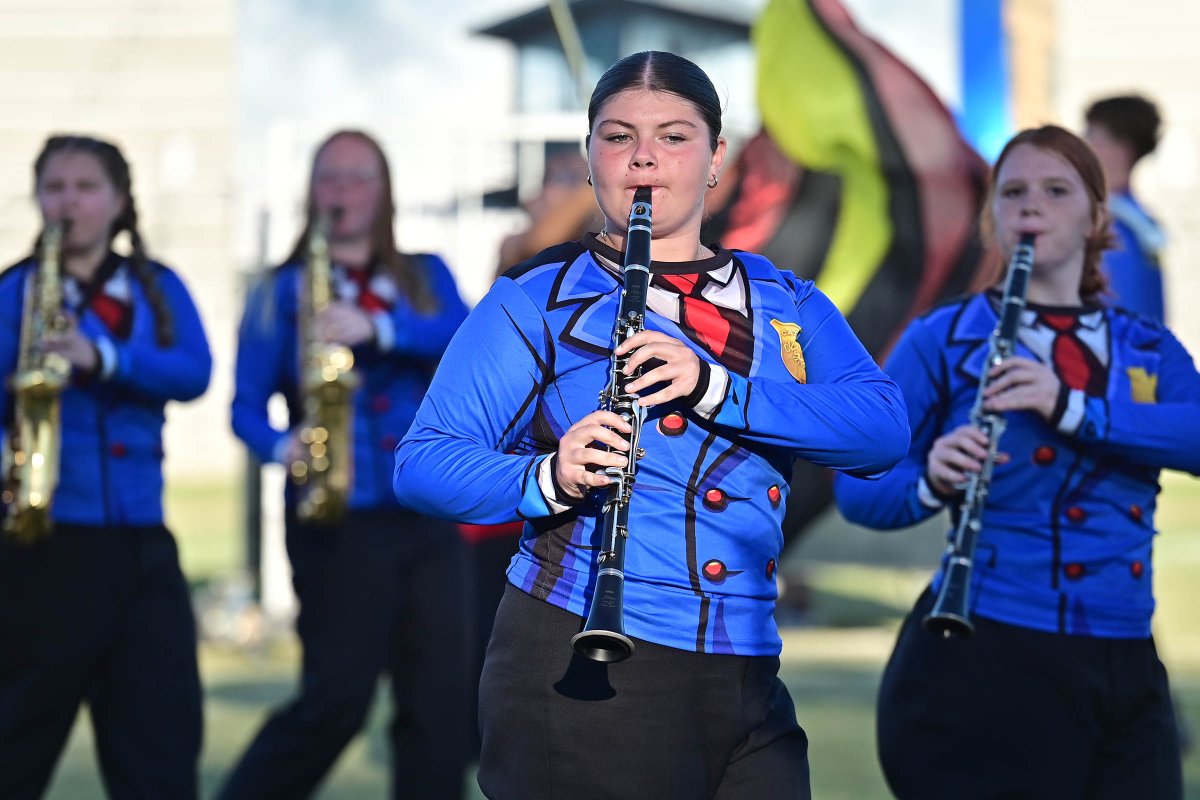 nemccpix's tweet photo. Kossuth finishes its performance in Class 3A in the Caption portion to the 42nd Northeast Regional Marching Championships on the campus of #NEMCC. Nettleton will close out Class 3A and take us into our late afternoon break. https://t.co/YuplRjZccQ