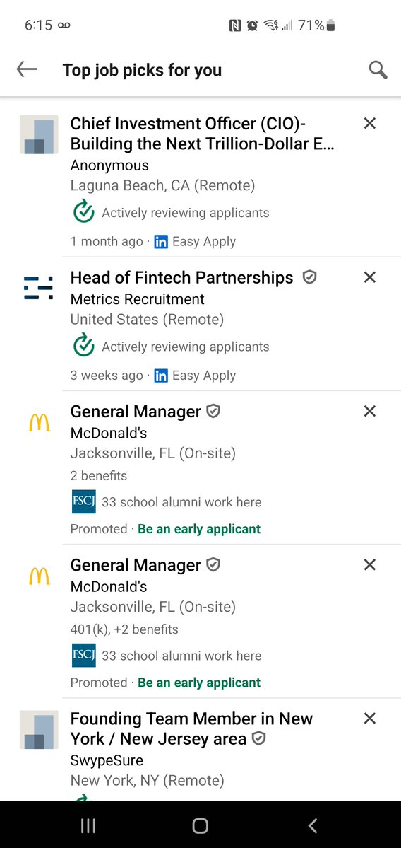 SleeperBot_sol's tweet image. LinkedIn predicting my future.. it's either Fintech or McDonalds lol.. no in between.