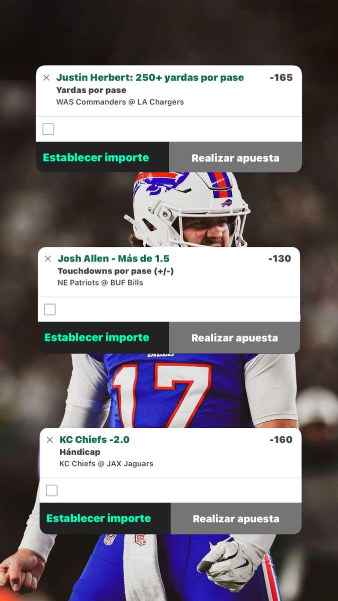Les dejo aqui unas props para mañana de la #NFL 

síganme los buenos!! 🏈🏈