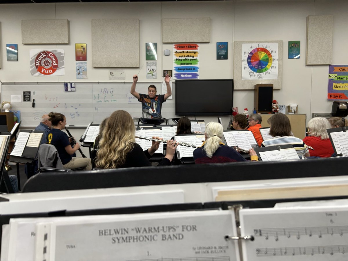 First downbeat of the new session!
Join us.
Rocky River #CommunityBand
Monday nights 7:30 to 9:30
Rocky River Middle School Band Room