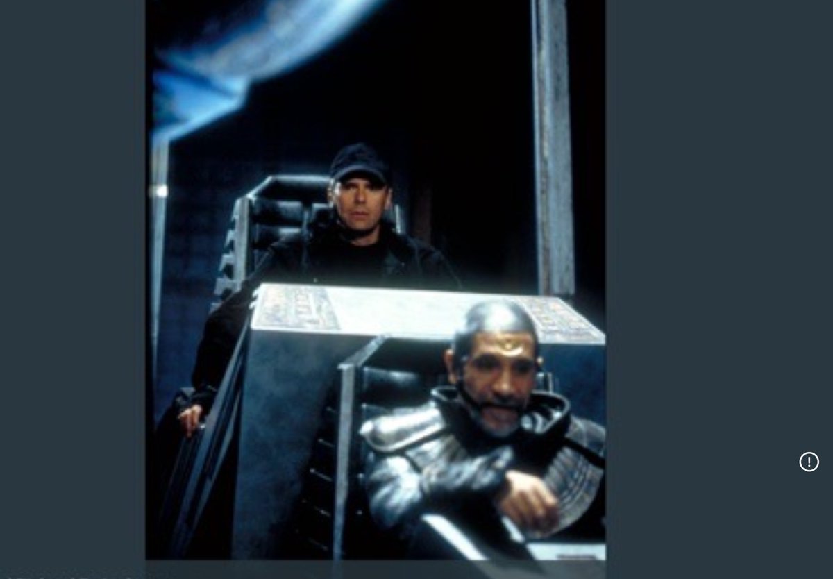 tmamendola's tweet image. O’Neill clearly is having second thoughts about letting BRA’TAC drive!
#StargateSG1 memories