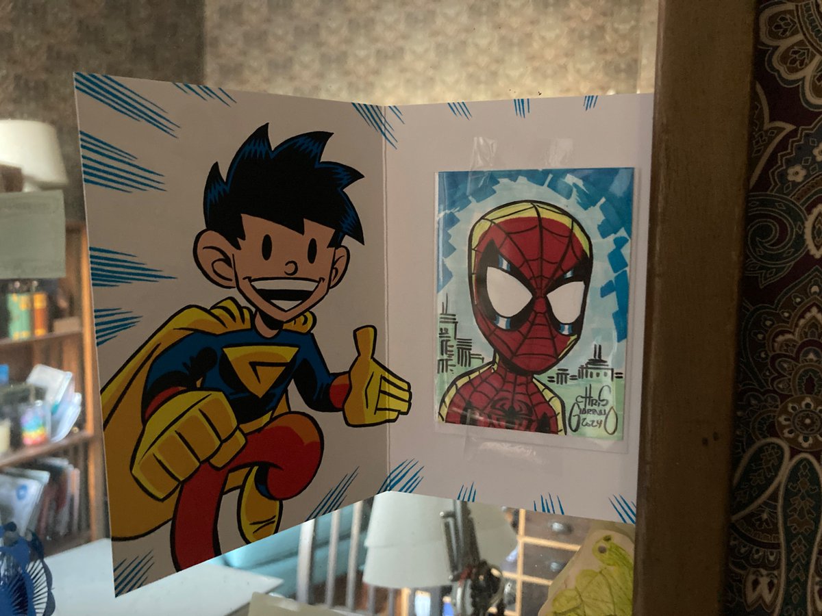 Garrett (@garrettmglaser) on Twitter photo <a href="/Chris_Giarrusso/">Chris Giarrusso</a> my son is a huge fan (me, too!), has all the G-Man and Mini Marvels books. I ordered a sketch card a few weeks ago and it showed up today, on his 15th birthday, so he got the best birthday card possible! <a href="/Chris_Giarrusso/">Chris Giarrusso</a> my son is a huge fan (me, too!), has all the G-Man and Mini Marvels books. I ordered a sketch card a few weeks ago and it showed up today, on his 15th birthday, so he got the best birthday card possible!