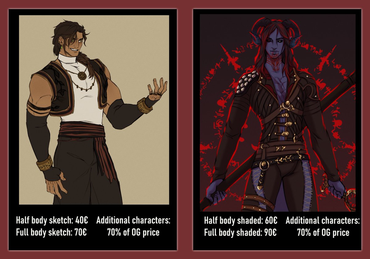 ✨COMMISSIONS OPEN FOR OCTOBER! ✨ 

7 slots open for now, might open more depending on how fast I go. :)  

-&gt; below will be a link with more information:👇