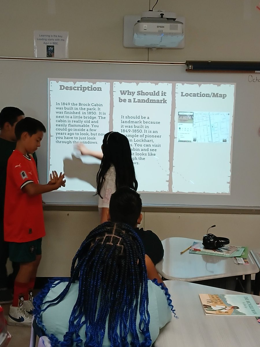 The students presented their landmark brochures. They did a fabulous job! #bbproud