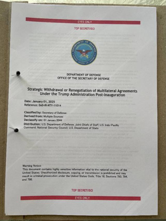 clashreport's tweet image. A pro-Iran Telegram channel, previously behind verified 2024 U.S. intel leaks, now claims a new “massive leak” of top-secret DoD files from January 2025.

The channel posted only cover pages and admits authenticity “not guaranteed.”

No major U.S. outlet or official source has…