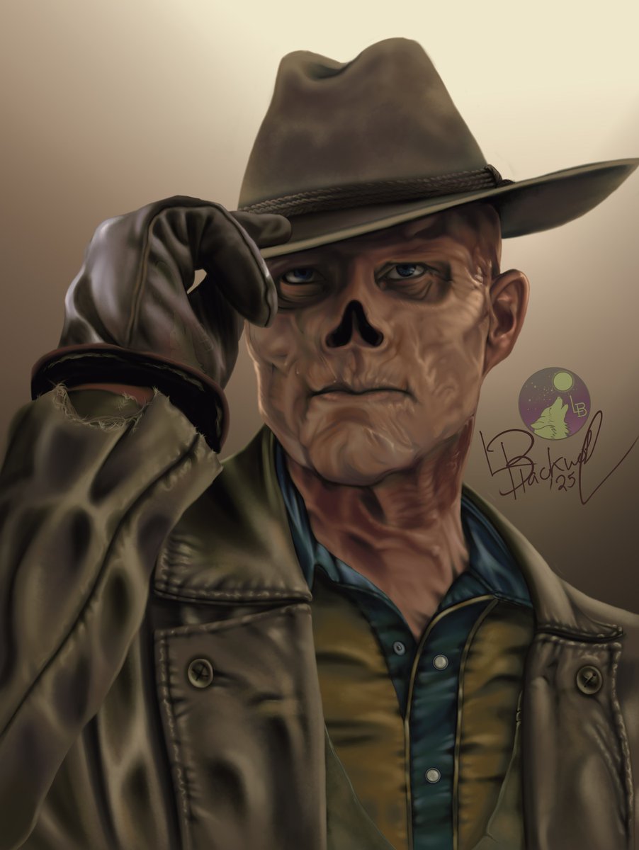 LyraBlackwolf's tweet photo. 'Cooper Howard, The Ghoul' from @Fallout  
Oct4/25
Artist-@LyraBlackwolf  

Played by- Walton Goggins

To watch me draw this :
https://t.co/kFPXrl9wzb

#cooperhoward #theghoul #ghoul #fallout #falloutnewvegas #fallout76 #falloutfanart #fanart #portrait #noai #art #artist https://t.co/CrFWe3GfiG