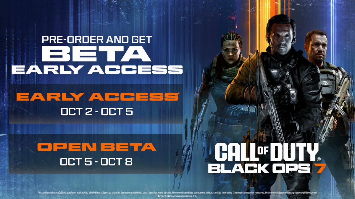 CODNext's tweet photo. @CarlosX360's 1st Call of Duty: Black Ops 7 Beta Gameplay for PS5 https://t.co/dyiZpAzGzR A new #CallofDuty title is coming in November! #CallofDutyBlackOps7 #CoD #CoDBO7 #CoDBlackOps7 #CallofDutyBO7 #BlackOps7 #BO7 #BlackOps7OpenBeta #BlackOps7Beta #BO7OpenBeta #BO7Beta https://t.co/mxqZlqBsXk