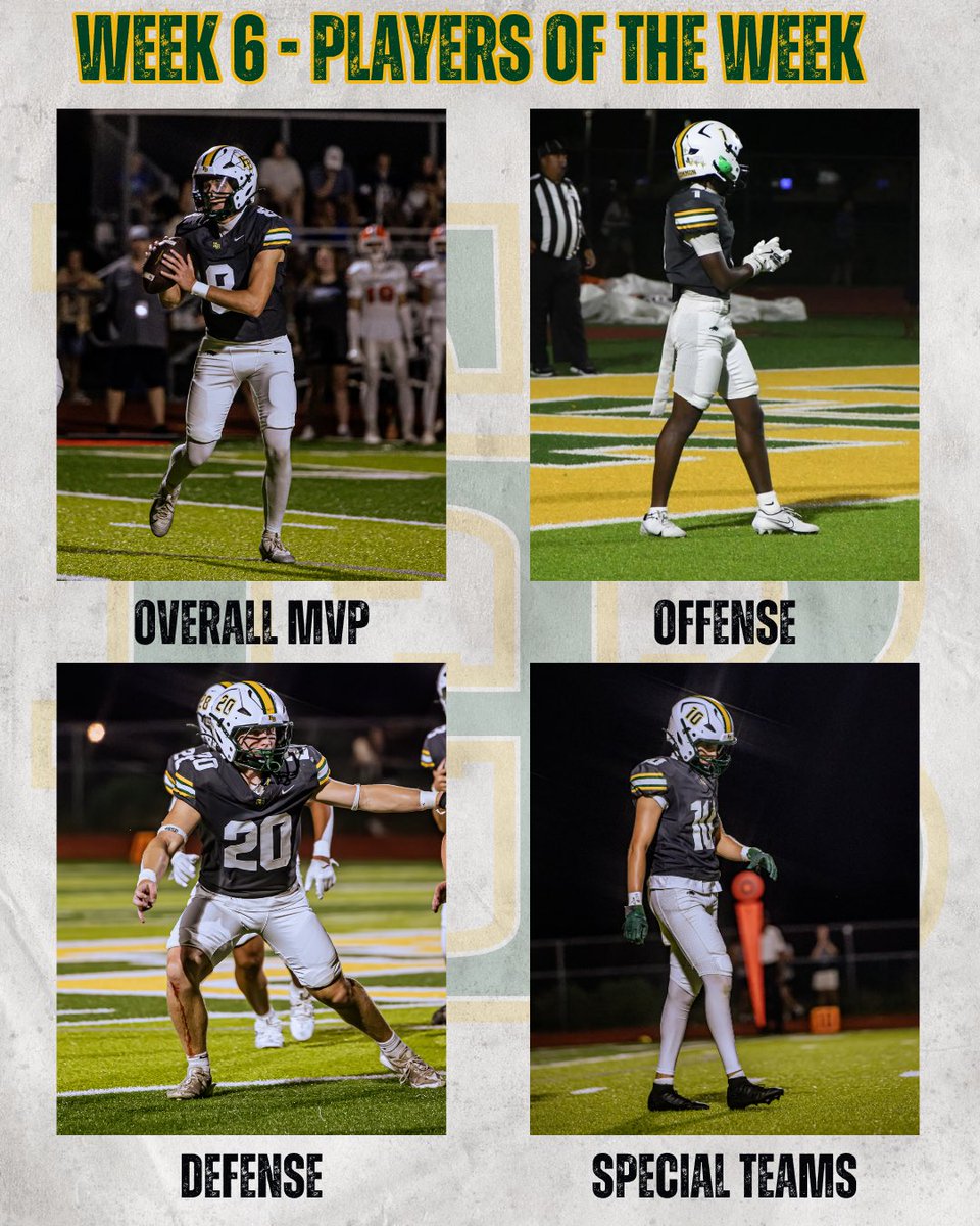 🚨 Players Of The Week 🚨

Overall MVP: <a href="/BraydenTibbQB27/">Brayden Tibbetts</a> 
Offense: <a href="/DonnieAveryJr1/">Donnie Avery Jr</a> 
Defense: <a href="/will_kipp20/">William Kipp</a> 
Special Teams: <a href="/Mario_gonza22/">Mario Gonzalez</a> 

#TogetherWeSoar 🦅