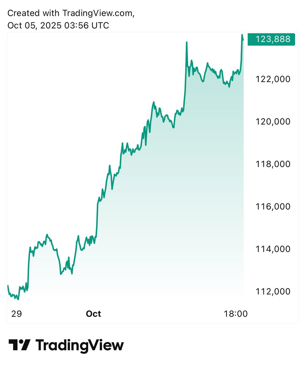 BTC knocking on the door of ATH.

Love at first buy (2013). Never sold.