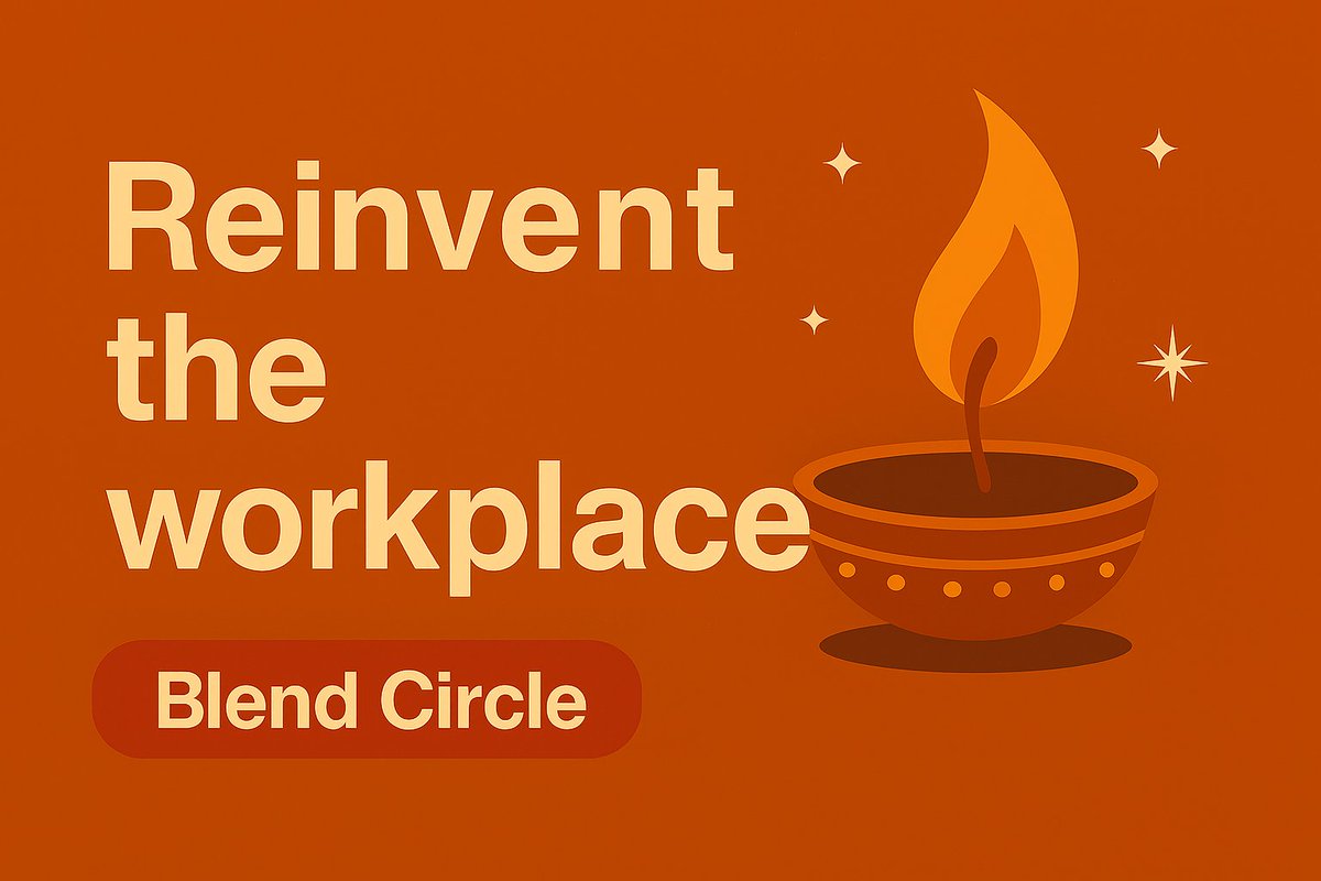Offices are sparking a reinvention! ✨
Join the Blend Circle on Slack for bold ideas on hybrid work &amp; employee experience. 💡 join.slack.com/t/blend-p5w371… 
🪔 Be part of the future of work! #BlendCircle #FutureOfWork #WorkMadeEasy  <a href="/parthajeetsarma/">Parthajeet Sarma</a> <a href="/idreamisgreen/">iDream</a> <a href="/sibani01/">Sibani</a>