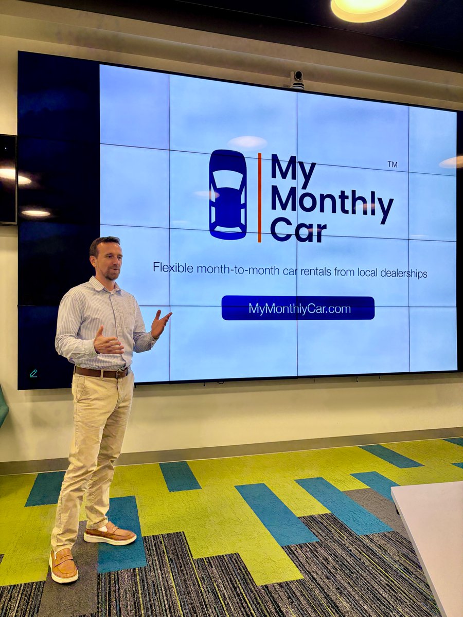 MyMonthlyCar's tweet photo. Pitching MyMonthlyCar at the Alan B. Levan | NSU Broward Center of Innovation!

Excited to share our vision for flexible month-to-month car rentals from local dealerships.

#startup #innovation #mobility #founder #LevanCenter #SouthFlorida #MyMonthlyCar #preseed #fundrising https://t.co/2Cp69oiuZ9