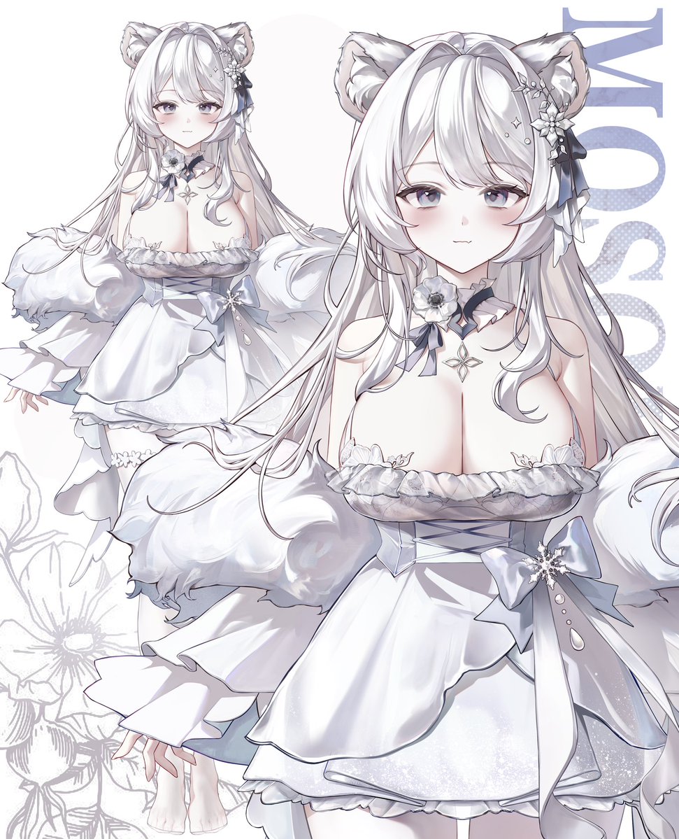 888Mosorry's tweet image. #Vtuber  
I worked on illustrating a Live2D model for rourou柔一口甜 (@rourou686868 ) Thank you!❄️