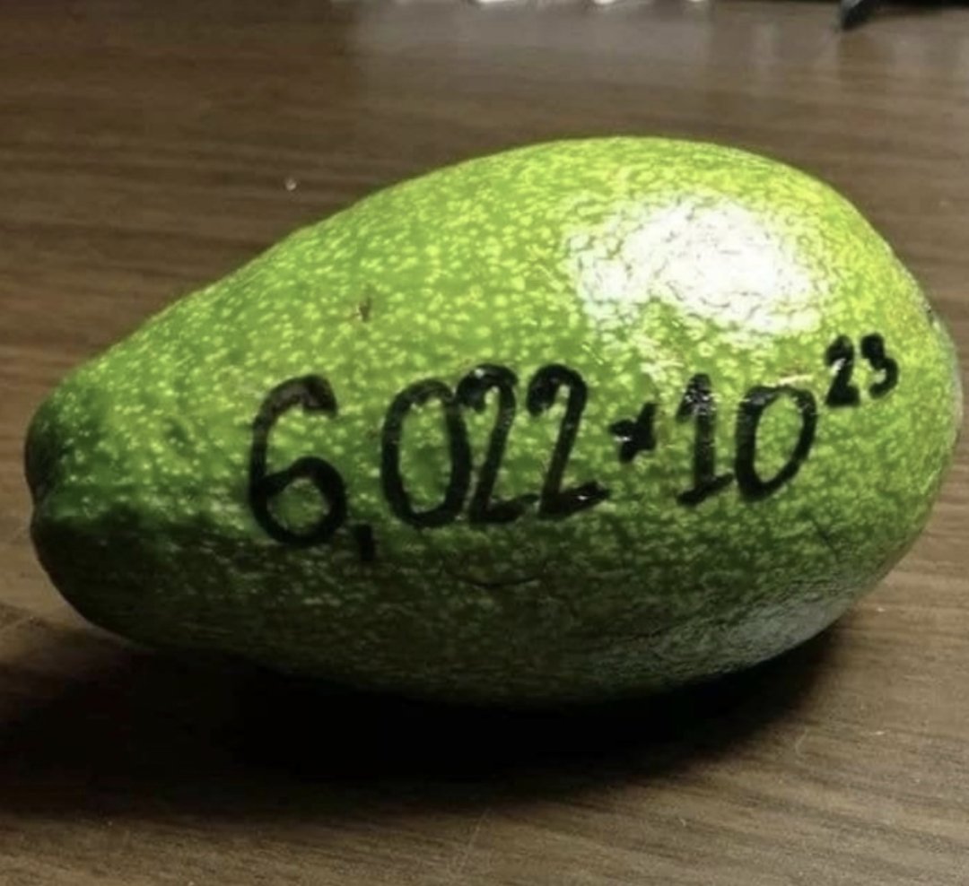 ThePhysicsMemes's tweet image. avocado&apos;s number #engineering