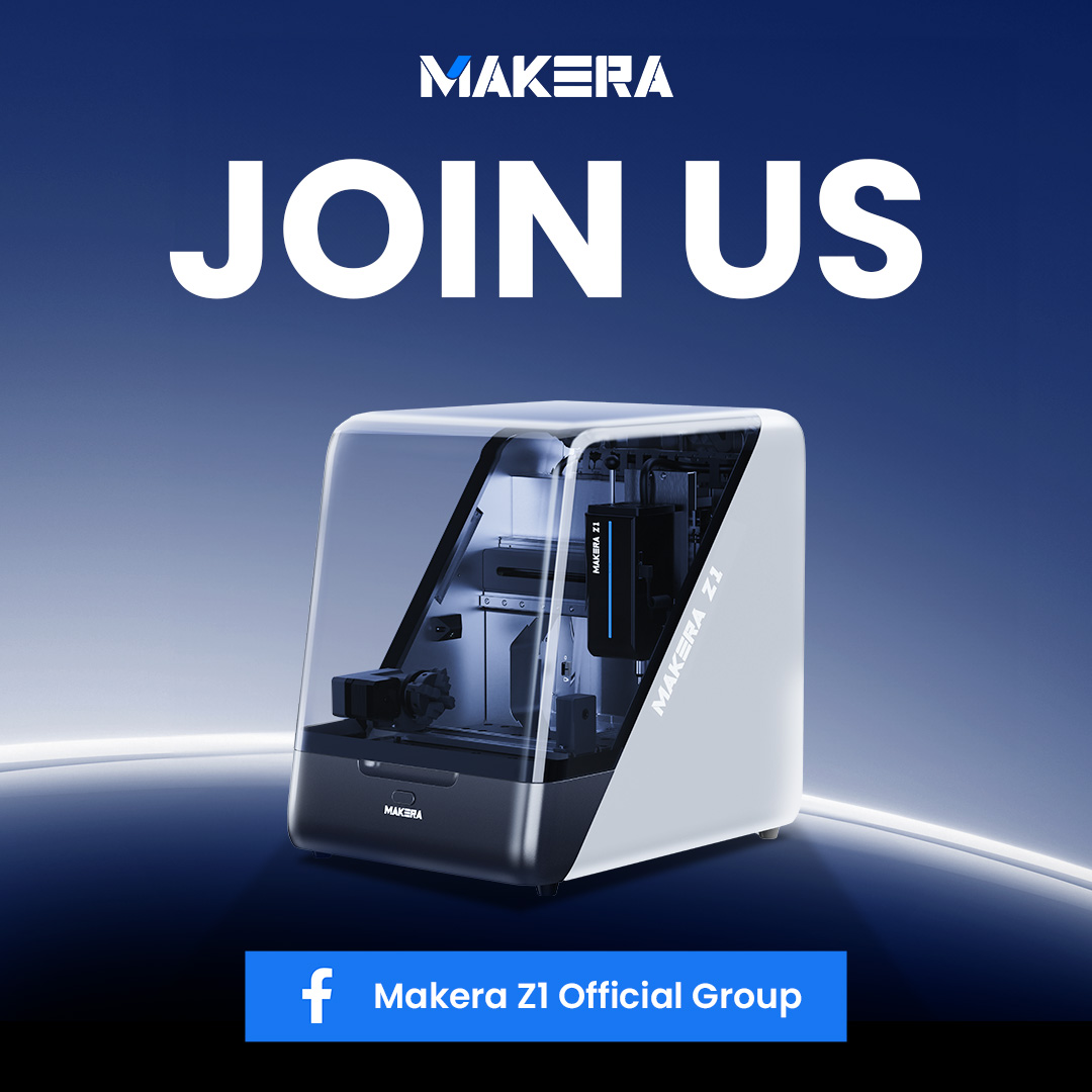 Makera (@makera_inc) on Twitter photo Be part of the Makera Z1 Official Group — where makers meet and ideas spark.
📰First-hand Z1 news
🎁Exclusive deals & giveaways
🤝Connect with fellow makers
💡Priority tips & support
👉 Join now to explore more about Z1! facebook.com/groups/makeraz1
Make your deposit and learn more Be part of the Makera Z1 Official Group — where makers meet and ideas spark.
📰First-hand Z1 news
🎁Exclusive deals & giveaways
🤝Connect with fellow makers
💡Priority tips & support
👉 Join now to explore more about Z1! facebook.com/groups/makeraz1
Make your deposit and learn more