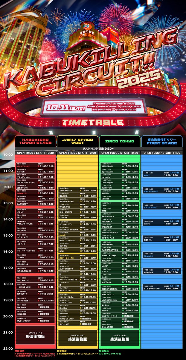kabukilling's tweet image. \KABUKILLING CIRCUIT!! 2025/
2025年10月11日 (土)開催決定✨
詳細はこちら⤵️
tiget.net/events/426699
※開場/開演時間に変更がございます。ご確認ください。
#KABUKILLINGCIRCUIT2025