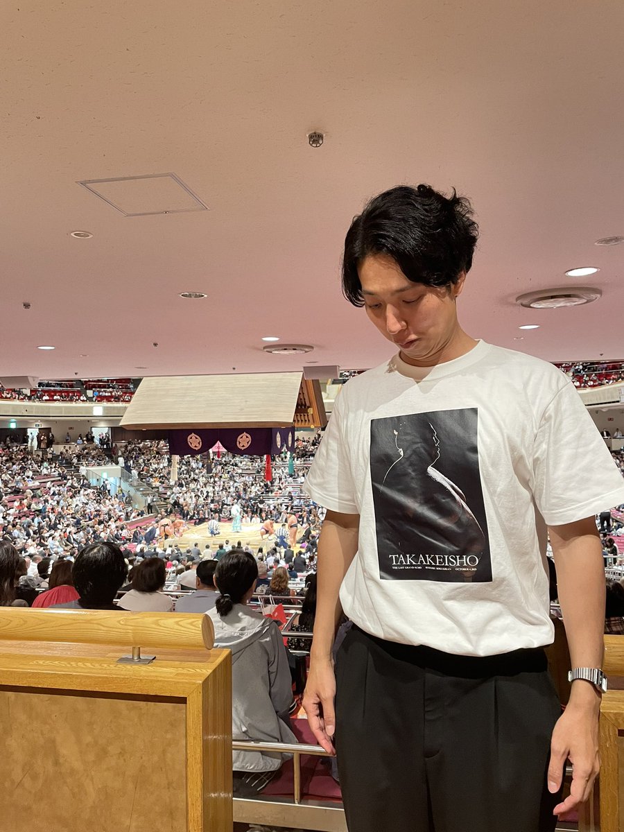 貴景勝断髪式Tシャツを早速デビューさせました！！！！ 最高です